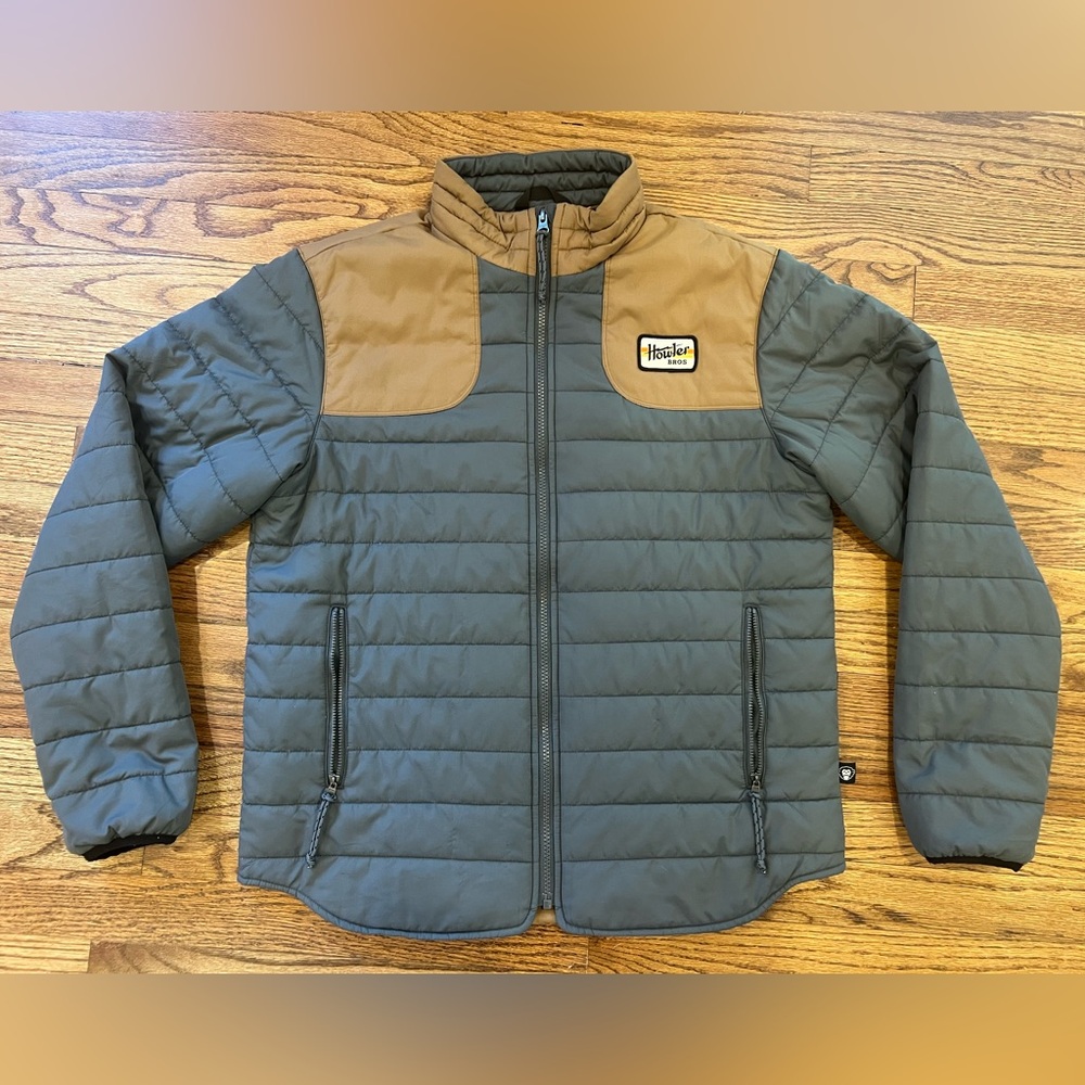 Howler Brothers Bros Merlin Jacket Sz M slate grey / brown